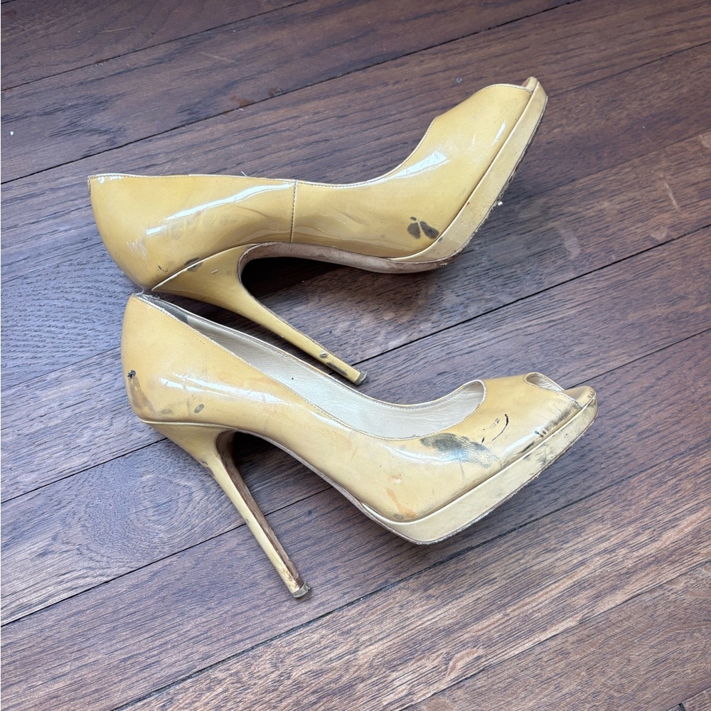 Jimmy Choo peep toe stilettos - Picture 2 of 9